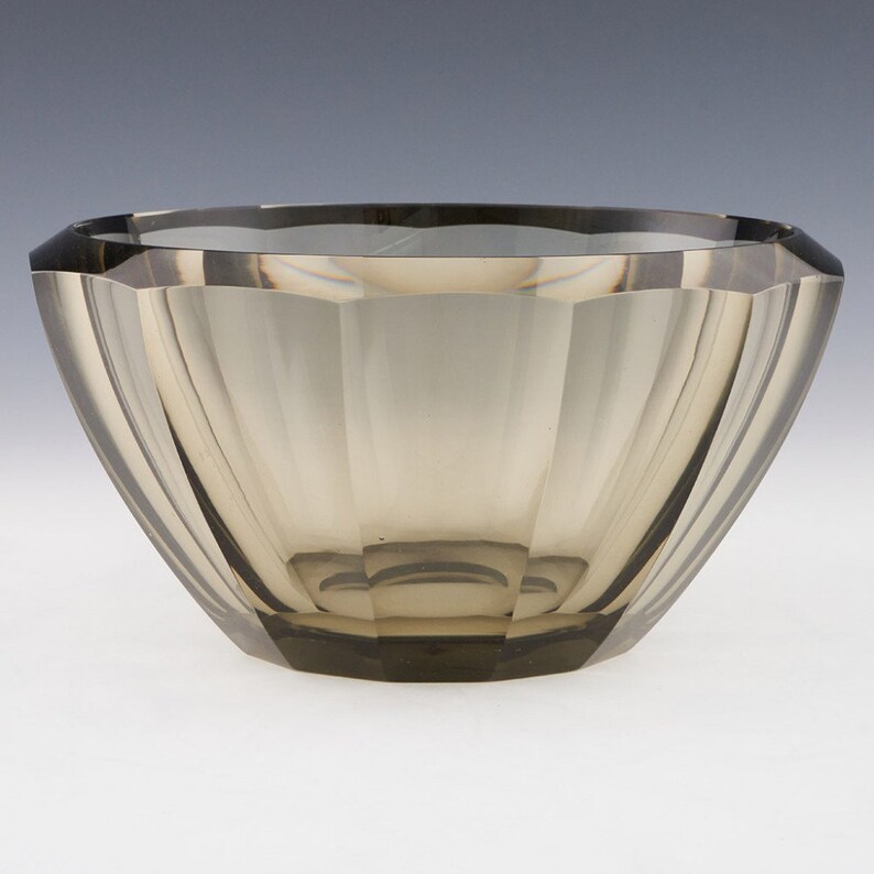 An Orrefors shops Slice Cut Glass Bowl