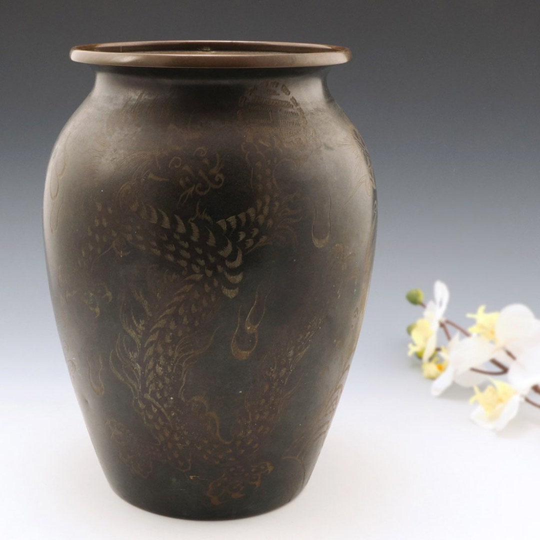 A Paul Haustein Bronze Metal Dragons Vase for WMF C1929 - Etsy