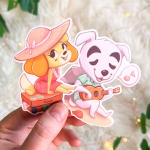 K.K. Slider e Isabelle (Animal Crossing) / ADESIVI