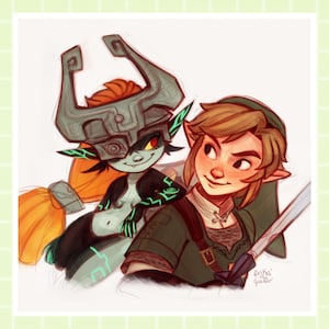 Link & Midna | ART PRINT