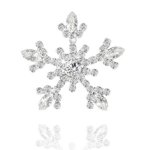 Denischarm Christmas Snowflake Brooch Crystal Multi Color Pin Winter Jewelry Gift Denischarm Christmas Snowflake Brooch Crystal Multi Color Pin Winter Jewelry Gift