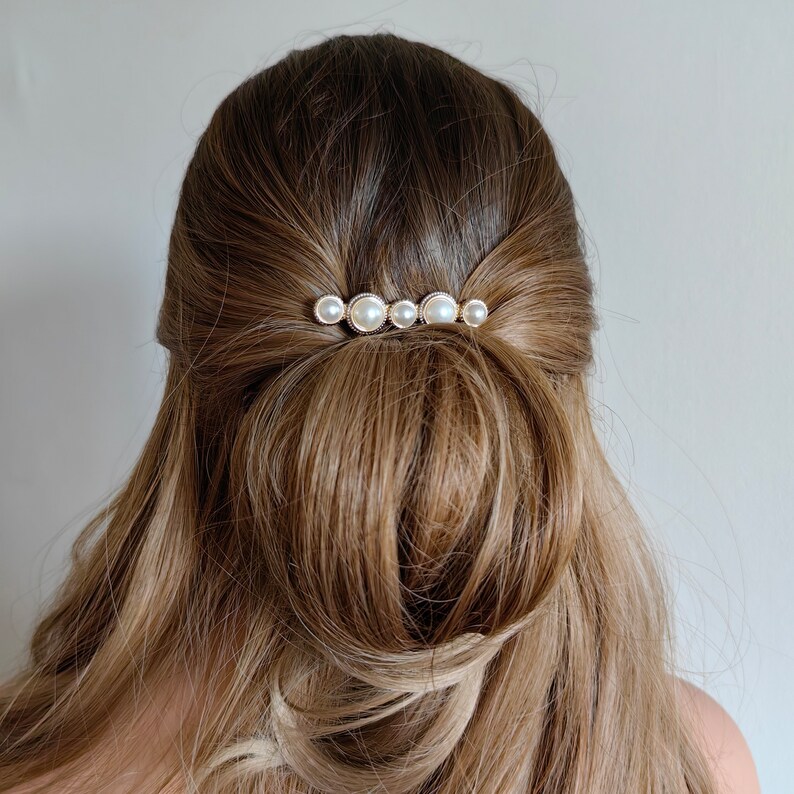 bridal wedding hair clip wedding pearl crocodile hair slide flower vintage pearl hair accessories bridesmaids 20s Chic