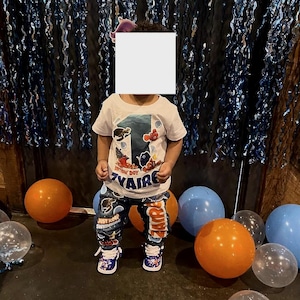 Custom Overalls W Shirt , Kids Birthday Party Set, Kids Birthday outfit, Custom Kids Birthday, Birthday Sets