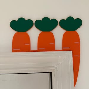 Easter Decor Door Corner | Door Topper | Easter Decoration | Easter Carrots Decor - 3D Printed Decor