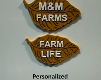 Tobacco Leaf Magnet | Fridge Magnets | Farmhouse Decor | Farm Decoration | 3D Printed Decor