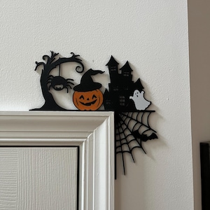 Halloween Door Corner Decorations | Halloween Decor | Pumpkin | Ghost | Haunted House | 3D Printed