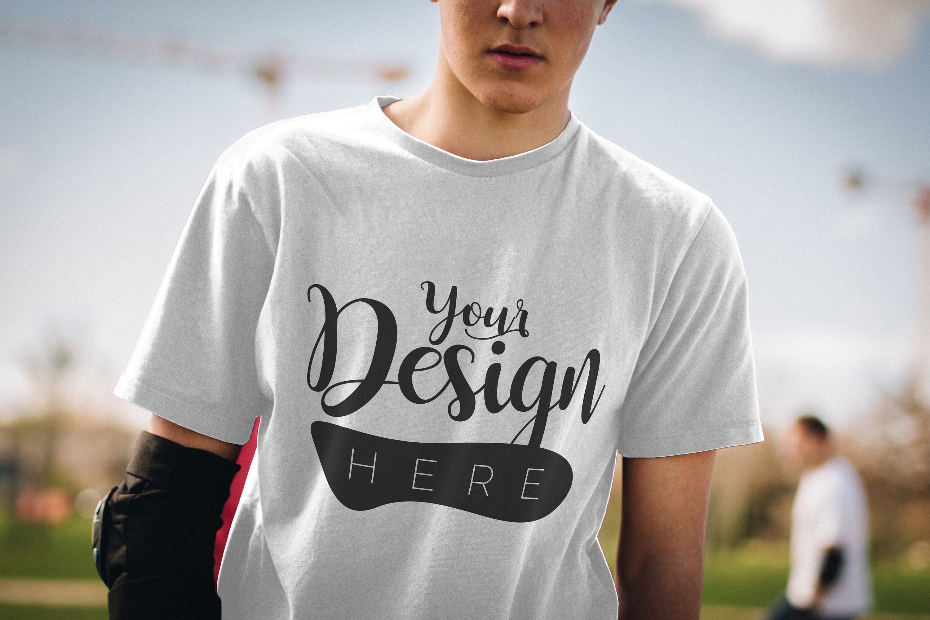 Download Realistic T-shirt mockup with changeable colors for Screen ...