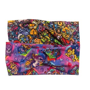 80's characters Turban Twist headband, Boho headband, twist headband, 80's stretchy headband, faux knot headband for women or girls