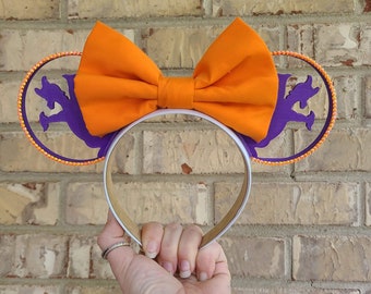 Rhinestone Figment Insprired park Mouse Ears, 3D Printed Figment Bling Mouse Ears, Bedazzled figment ears, Festival of the Arts Ears