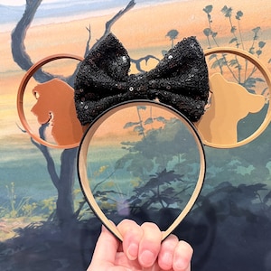 Simba & Nala park Mouse Ears, Animal Kingdom Inspired 3D Printed Ears, Lion King Inspired Mouse Ears, Nala 3D ears, Simba ears, Nala ears