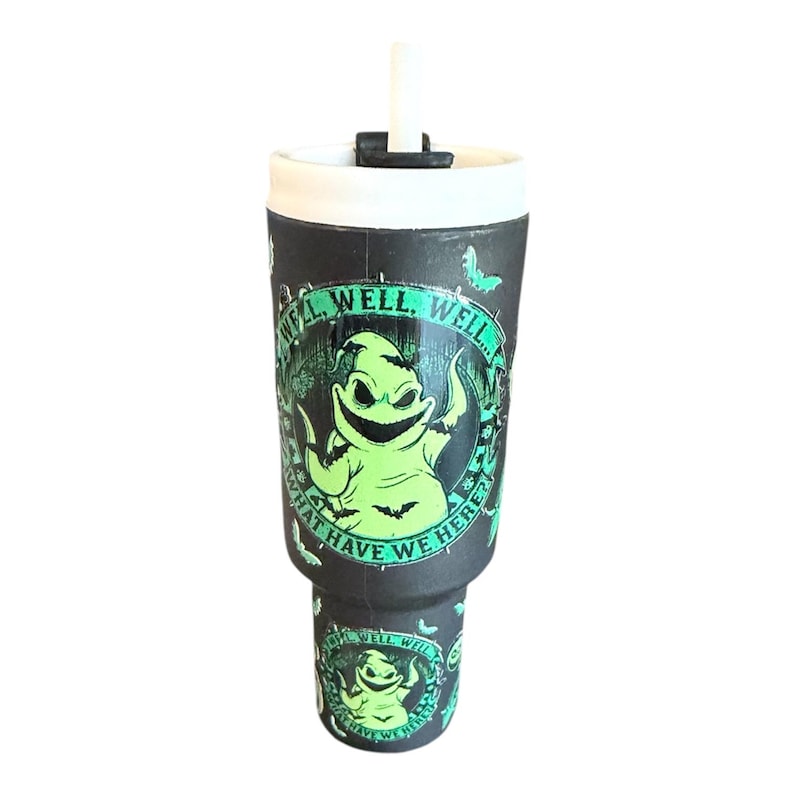 Nightmare Before Christmas Tumbler Chapstick Holder, 3D printed chapstick holder, Jack & Sally tumbler holder, Oogie chapstick holder Oogie Boogie