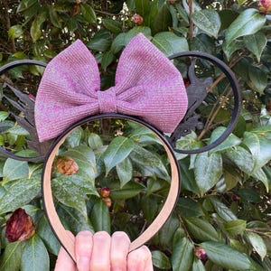 Castle park Mouse Ears, 3D Castle Minnie Mouse Ears, Black Castle Mickey Ears, Castle Inspired mouse ears, Black castle park mouse ears