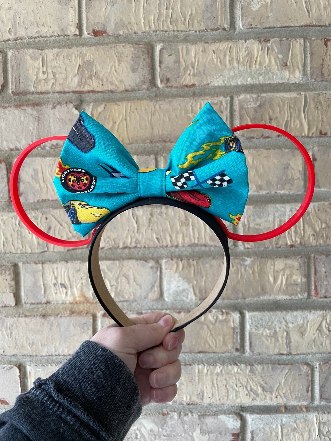 Cars Park Mouse Ears, 3D Printed Cars Mouse Ears, 3D Cars Ears, Cars Park Mouse Ears, Racing