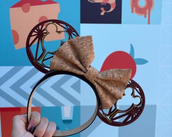 Epcot Food & Wine Park Mouse Ears, 3D Printed Food and Wine Ears, 3D Food  and Wine Festival Ears, Merlot Ears, Rose' Ears, Champagne Ears