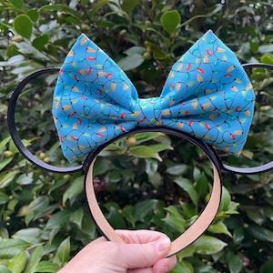 Christmas lights park Mouse Ears, 3D Printed Christmas lights Mouse inspired  Ears, 3D mouse Ears, Christmas ears, Christmas mouse ears