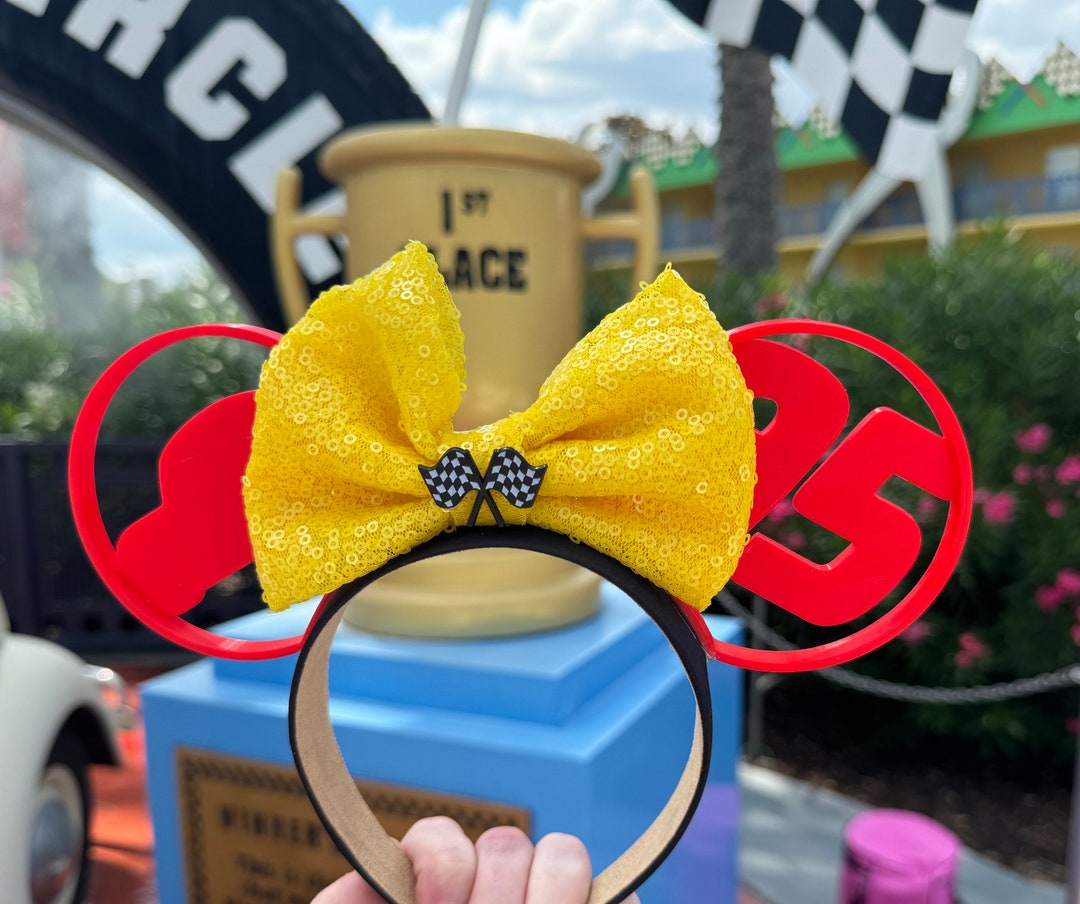 Lightning Mcqueen 3D Ears, Cars Mouse Ears, Lightning Mcqueen Ears, Cars Inspired Park Mouse