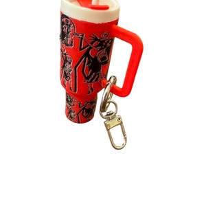 Nightmare Before Christmas Tumbler Chapstick Holder, 3D printed chapstick holder, Jack & Sally tumbler holder, Oogie chapstick holder Bild 10