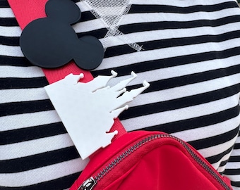 Mouse Belt Bag Charm, Belt Bag Slide Charm, Mouse Head Belt and Bag Charm, Belt Bag Accessory, 3D Mouse Belt Bag Charm, Belt Bag Accessory