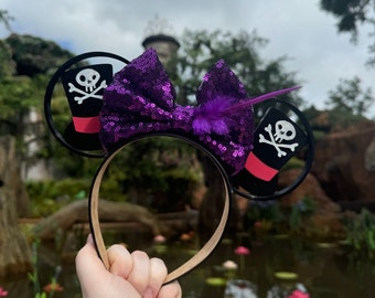 Dr. Facilier Mouse Ears, Witch Doctor Mouse Ears, Princess and the Frog Inspired mouse ears, Dr. Facilier park mouse ears, Dr. Facilier ears