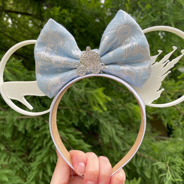 Cinderella Castle park Mouse Ears, 3d Cinderella Castle Mouse Ears, Cinderella Slipper park mouse ears, Cindy mouse ears, Cinderella ears