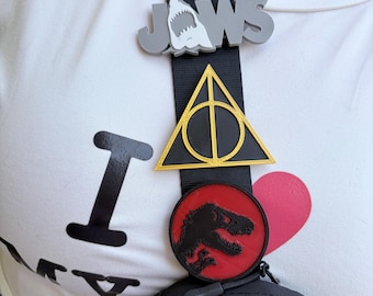 Shark Belt Bag Charm, Belt Bag Slide Charm, wizard Belt and Bag Charm, Belt Bag Accessory, 3D Dinosaur Belt Bag Charm, Belt Bag Accessory