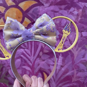 Rapunzel tower park Mouse Ears, 3D Printed Mouse Ears, tangled Ears, tangled tower ears, Rapunzel mouse ears, tangled tower ears