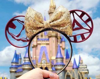 Iron Man Mickey Mouse Ears, 3D Iron Man Minnie Mouse Ears, Iron Man Ears, Iron Man Disney Inspired mouse ears, Iron Man ears