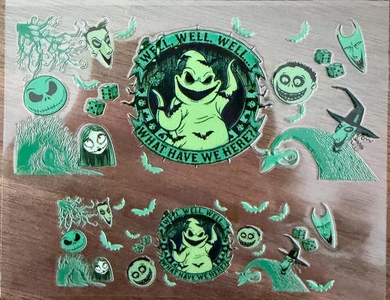 Nightmare Before Christmas Tumbler Chapstick Holder, 3D printed chapstick holder, Jack & Sally tumbler holder, Oogie chapstick holder Bild 8