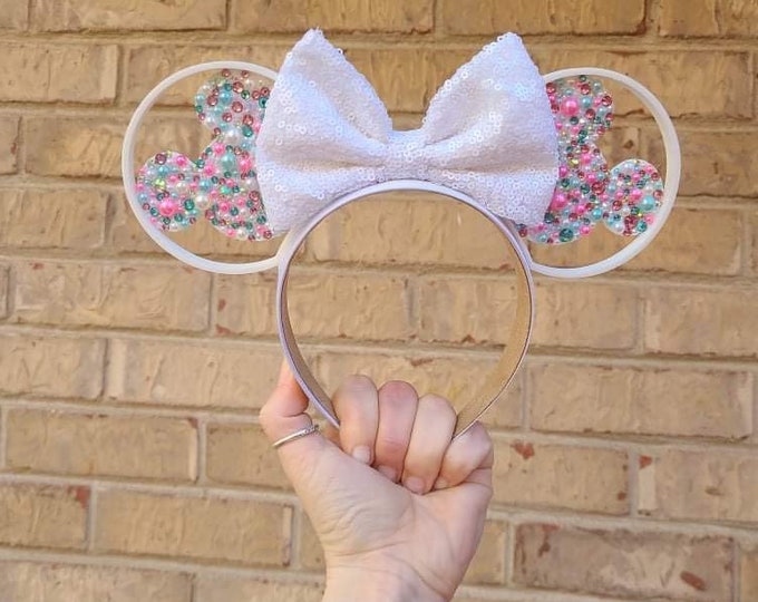 Mouse Ears Rhinestone + Pearl main image 1