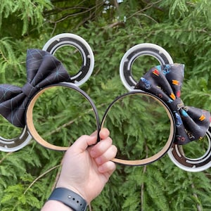 Tron Lightcycle park Mouse Ears, 3D Tron glow in the dark Ears, Tron Park Ears, Tron grid mouse ears, Glow in the dark tron ears, Tron ears
