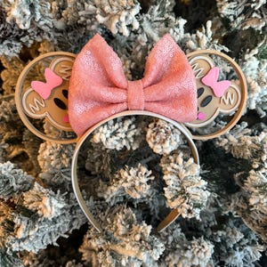 Gingerbread mouse park Mouse Ears, Gingerbread Minnie park mouse ears, 3D mouse Ears, Christmas park mouse ears, Gingerbread mouse ears