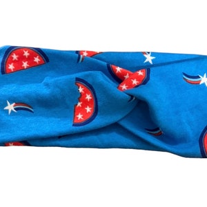 Patriotic Turban Twist headband, Boho headband, twist headband, Patriotic stretchy headband, faux knot headband for women or girls