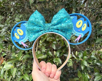 Gary De'Snake Zootopia Inspired Mickey Mouse Ears, Gary De'Snake ears, Gary ears, GAry De'Snake mouse ears, Zootopia mouse ears, snake ears