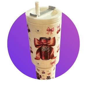 Dr. Pepper Tumbler Chapstick Holder, 3D printed tumbler chapstick holder, tumbler accessory, chapstick holder, tumbler lipblam holder