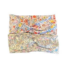 Remy Turban Twist headband, Boho headband, twist headband, Ratatouille stretchy headband, faux knot headband for women or girls,