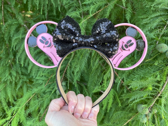 Ghost park mouse ears, pink Ghost mouse ears, Ghost Halloween mouse ears, Halloween mouse ears, Halloween park mouse ears, pink ghost ears