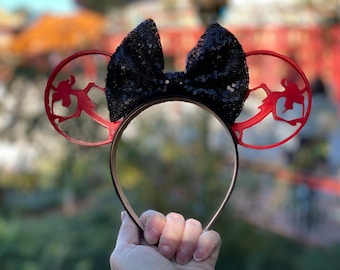 Mushu park Mouse Ears, Mulan Inspired 3D Printed Ears, Mushu Inspired Mouse Ears, Mushu 3D mouse ears, mushu park mouse ears, mushu ears