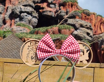 Splash Mountain park Mouse Ears, 3D Printed Splash Mountain Inspired Mouse Ears, Briar Patch Mouse Ears, Splash Mountain park mouse ears