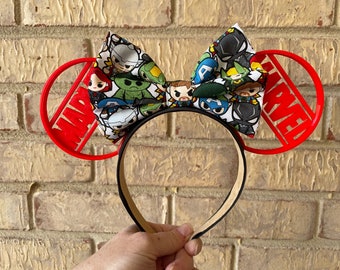 Marvel park Mouse Ears, 3D Marvel Characters Mouse Ears, Marvel Ears, Marvel Inspired mouse ears, superhero park mouse ears, superhero ears