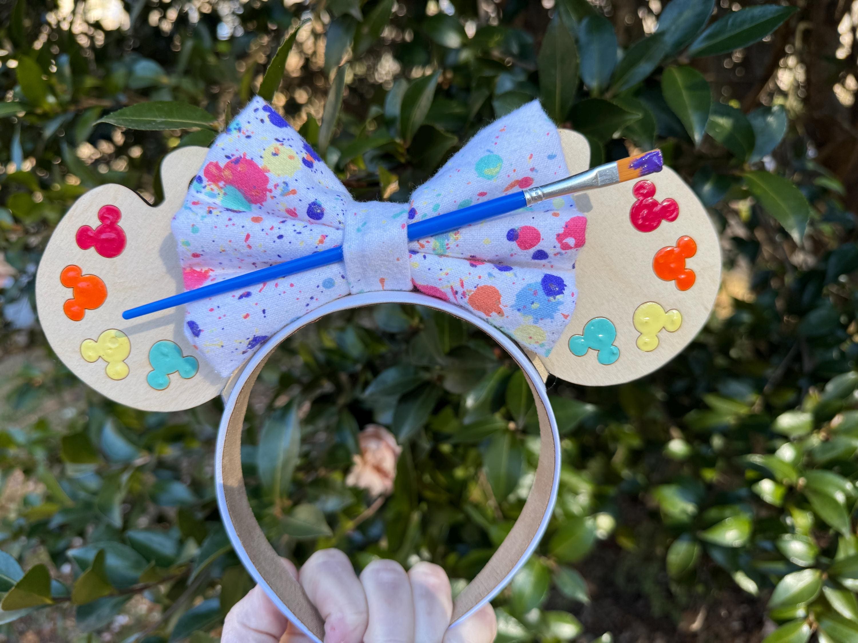 Artist Pallet park Mouse Ears, Pastel Festival of the Arts Mouse Ears, art mouse Ears, pastel Artist pallet ears, FARTS ears, Festival ears