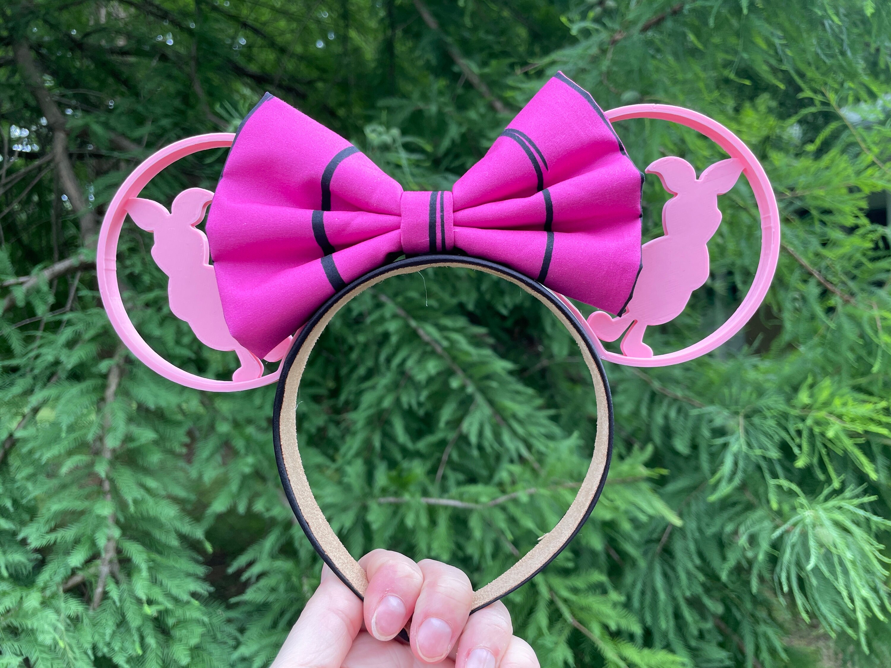 Piglet park Mouse Ears, 3D Piglet Mouse Ears, Winnie the Pooh Ears, Piglet Inspired mouse ears, Winnie the Pooh Piglet ears, Piglet ears