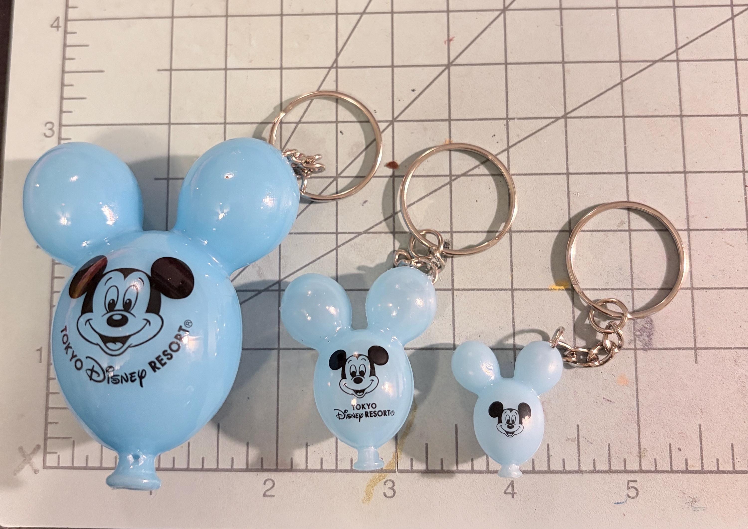 Mickey Balloon Keychain, Resort Inspired Logo Plastic Balloon 