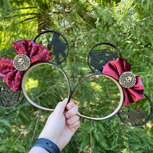 Pirates Inspired Mickey Mouse Ears, 3D Printed Pirates of the Caribbean Minnie Mouse Ears, Pirate 3D Ears, Pirate mouse ears, Pirate ears