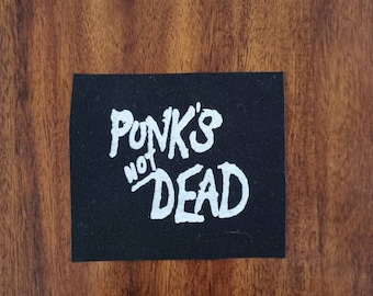 Punkers niet dood DIY canvas patch punk patch patch