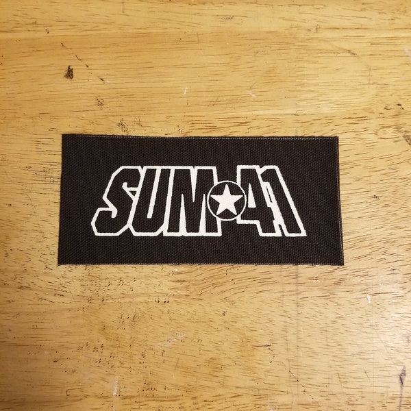 Sum 41 DIY punk patch canvas patch