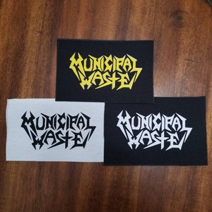 Municipal Waste DIY punk patch metal patch