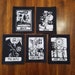 Tarot Card Patches collection of 5 DIY canvas patch punk patch 