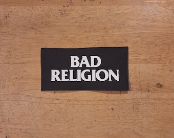 Parche de lona DIY de Bad Religion, parche punk