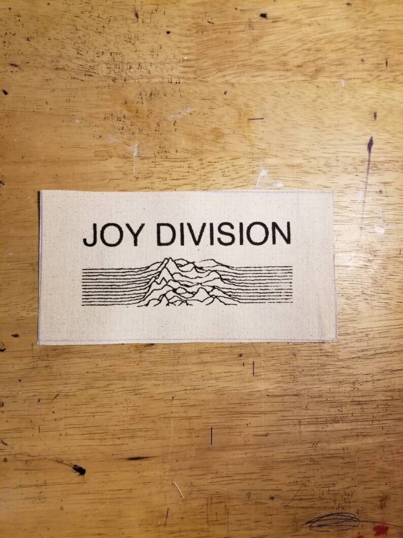 Joy Divison DIY punk patch