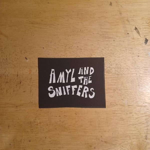 Amyl and the Sniffers punk patch canvas patch